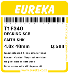 T1F340 - Decking Screw -T1F340_Label_T